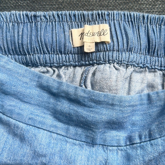 Madewell Chambray Huston Pull On crop pants - Picture 7 of 7